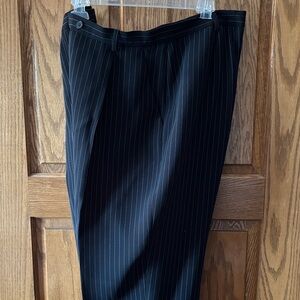 Evan Picone Black Pinstripe Straight Leg Pants